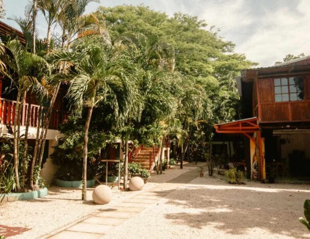 Photo of exterior courtyard at Soulara Hotel